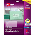 Matte Clear Shipping Labels, PK100