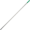 Squeegee Handle, Aluminum, Silvr, Grn, 58 in