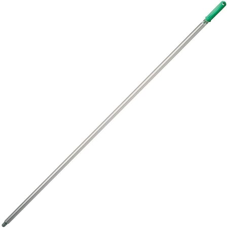 Squeegee Handle, Aluminum, Silvr, Grn, 58 in
