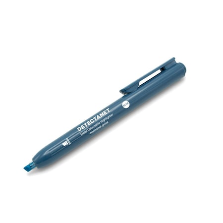 Metal Detectable Highlighter, Blue Ink, Chisel Tip, PK5