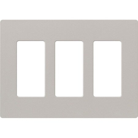 Designer Wall Plates, Number of Gangs: 3 Satin Finish, Taupe