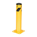Bollard , 24 in H, Yellow , Carbon Steel