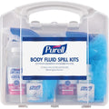 Spill Kit, 1 gal Volume Absorbed per Kit, 2 gal Capacity, Carrying Case, Clear, 22