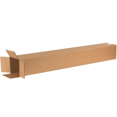 6 in x 6 in x 50 in Shipping Box, Kraft, Corrugate, Single Wall, 32 ECT