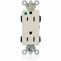 Straight Blade Receptacle, 5-15R, 15 A, 125V AC, Flush Mount, Self-Grounded