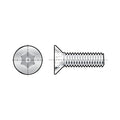 #10-24 x 1-1/4 in Torx Flat Tamper Resistant Screw, Plain Finish, 18-8 Stainless Steel, 10 PK