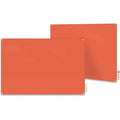 Dry Erase Board, Glass, 36 in, 48 in, No Frame Frame, Peach, Gloss
