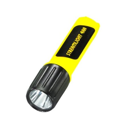 4AA ProPolymer Lux Flashlight, Yellow Industrial Handheld Flashlight, 100 lm