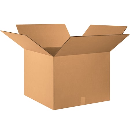 26 in x 26 in x 20 in Shipping Box, Kraft, Corrugate, Double Wall, 48 ECT