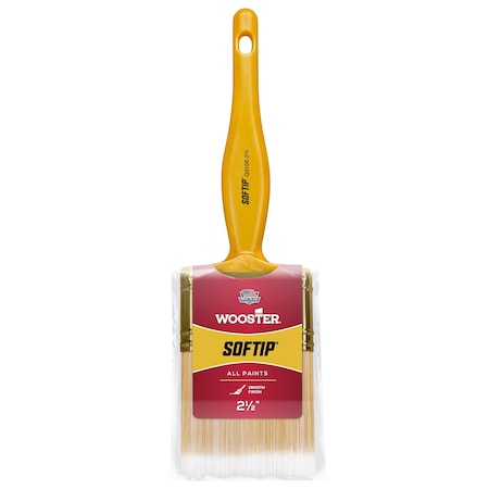 2-1/2" Trim/Wall Soft, Synthetic Bristle, Paint Brush, Plastic Handle