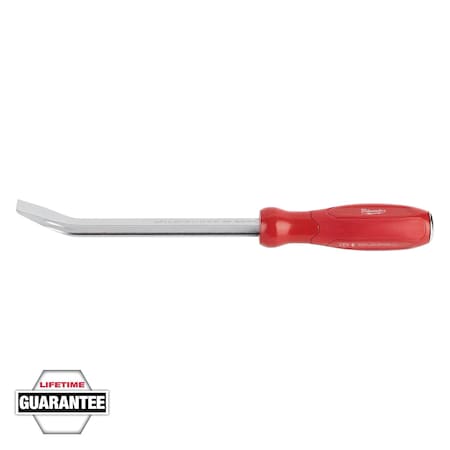 Pry Bar, All Metal Core, Comfortable Tri-Lobe Handle, Corrosion Resistant, Hammer-Ready Strike Cap, 12 in