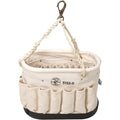 Bucket Bag, Natural, Canvas, 41 Pockets