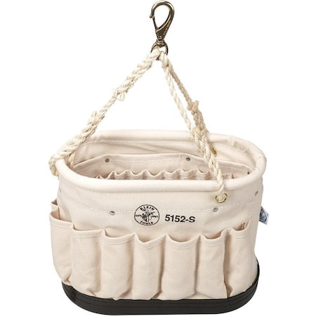Bucket Bag, Natural, Canvas, 41 Pockets