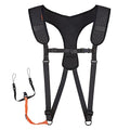 M/L Black Barcode Scanner Harness + Lanyard