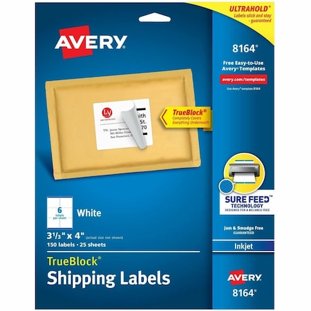TrueBlock Shipping Labels, Sure F, PK150