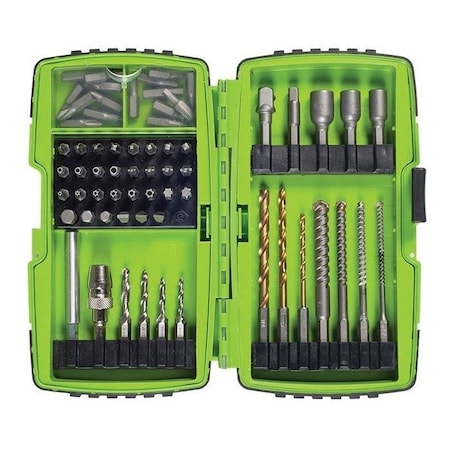 68 Piece Drill Bit Set, 1/4", 5/16", 3/8"