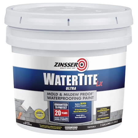 Mold and Mildew Paint,3 gal.,White