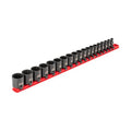 3/8 in Drive Impact Socket Set, Metric, 19 pcs