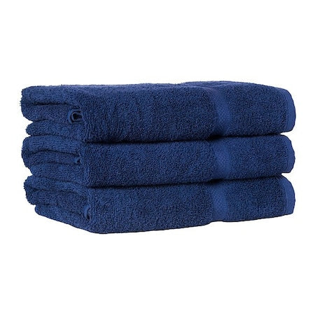Bath Towel,52 in L,Navy