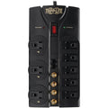 Outlet Strip, Surge, Tel/Fax/Modem/Coax Protection, 5-15R, 5-15P, 6 ft., Black