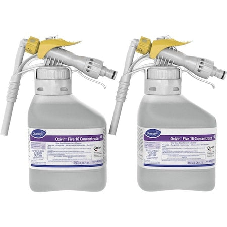 Cleaner and Disinfectant Concentrate, Hose End Connection Bottle, characteristic, 2 PK