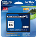 Label/Ribbon Cartridge, White, Gloss, 1/4 in W