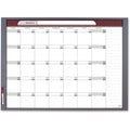 Dry Erase Board, Melamine, 23 in, 37 1/2 in, Steel Frame, White, Gloss