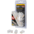 Pass-Thru Modular Data Plugs, RJ-45-CAT6A, UTP, 50-Pack