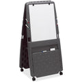 Dry Erase Board, 34"x33", Mobile/Casters