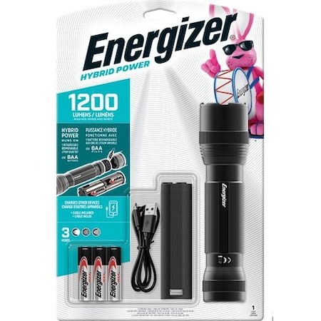 Flashlight, 2 Modes, Black, LED