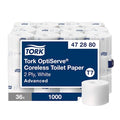 Coreless, 2 Ply, 1,000 Sheets, White, 36 PK