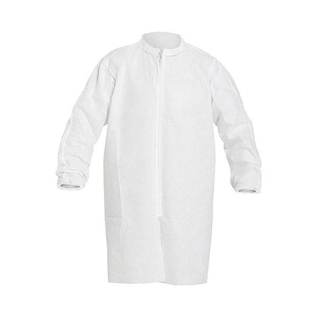 ProShield 10 Disposable Lab Coat, ProShield(R), Zipper Closure, White, 2XL, 30 PK