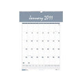 8-1/2 x 11"" Wall Calendar, Bar Harbor Wirebound Monthly, Blue/Gray