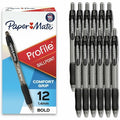 Retractable Ballpoint Pen, 1.4 mm, Blue PK12