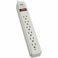 Outlet Strip, Surge, 6 5-15R, 5-15P, 15 ft., Light Gray