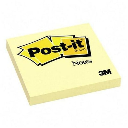 Note, Post-It, 3"X3", Yellow, PK12