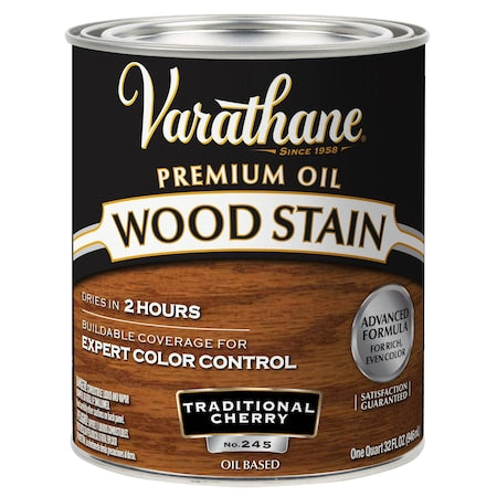 Premium Wood Stain, Oil Based, Traditional Cherry, 1 Quart