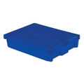 Hang & Stack Storage Bin, Plastic, Blue, 6 1/8 in H, 22 1/2 in W, 29 5/8 in L