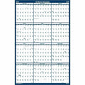 32 x 48"" Poster Style Reversible/Erasable Yearly Wall Calendar