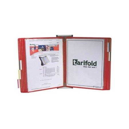 Document Wall Display Unit, 10 Red Pocket