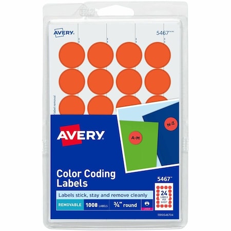 Printable Color Coding Labels, PK1008