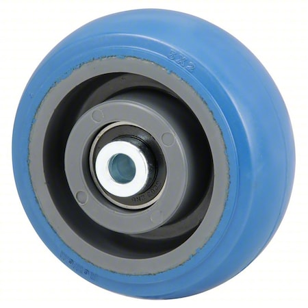 Caster Wheel, 5"dia, 500 lb, Blue