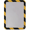 Sign Holder, Yellow/Black, Magnetic, PK2