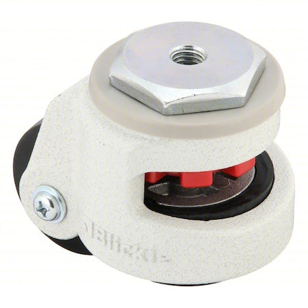 Leveling Bolt Hole Caster, 550 lb. Load, Black Wheel