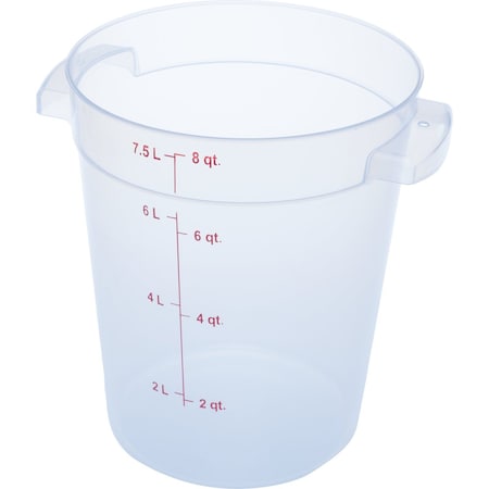 Food Storage Container, Color Clear, 8 qt