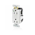 Lev-Lok GFCI 15A HG/PI White