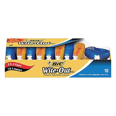 Correction Tape, White, PK10