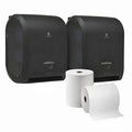 EnMotion Paper Towel Dispenser & Roll Bundle, 2 Dispensers + 1 Roll (6 Pack, White)