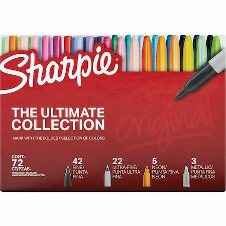 Permanent Marker, Capped, Single Tip, PK72