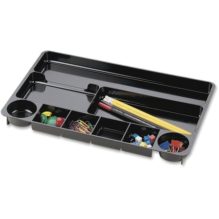 Drawer Organizer, Black, 1 1/8" H